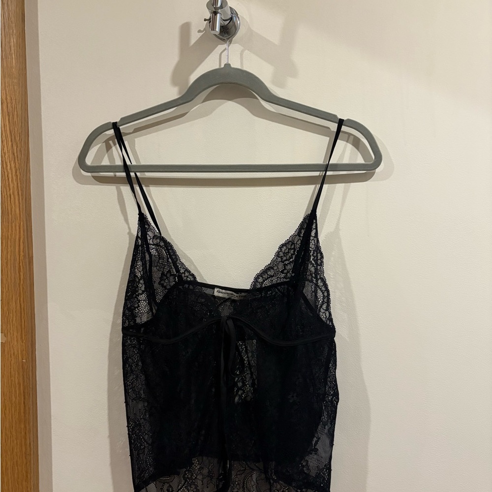Abercrombie & Fitch Black Lace Chemise